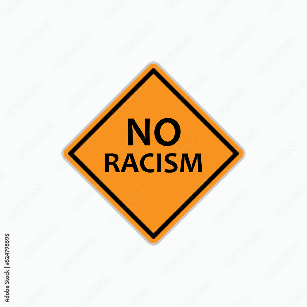 No Racism Icon. Equality Sign Symbol - Vector. No Racism Icon. Equality Sign Symbol - Vector.