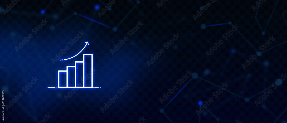 Naklejka premium Analysis Finance, Statistics Graph Financial Business, Time and Money, Contact us, Landing page background cover page