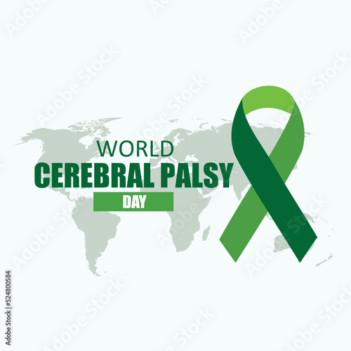 World Cerebral Palsy Day Vector. Simple and elegant design