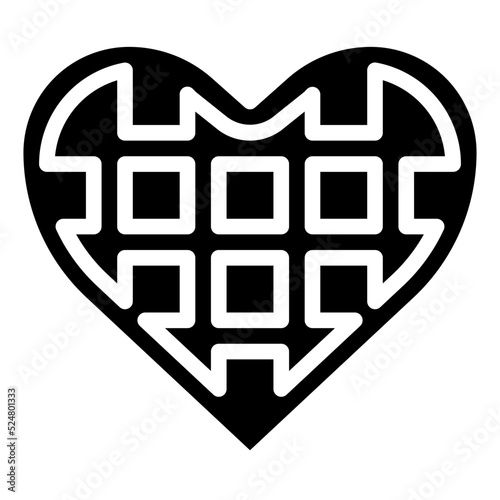 HEART7 glyph icon