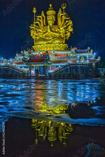 chinese temple in the water