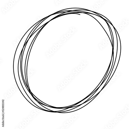 Form of circle one line. Unravels chaos and mess difficult situation. Psychotherapy concept of solving problems is easy. One continuous line drawing. Hand drawn vector illustrations isolated