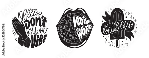 Cute hand drawn motivation lettering phrase. Lettering for t-shirt design. 