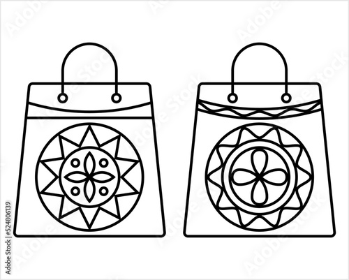 Shopping Bag Icon Monoline M_2208002