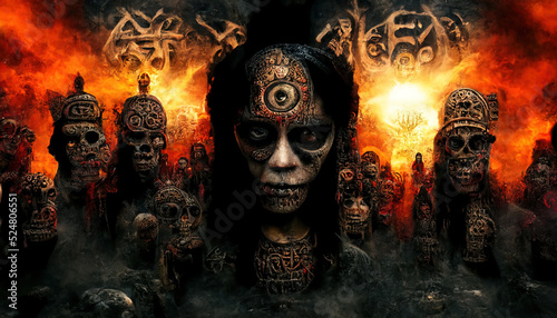 Heavy Metal Album Movie Poster Cover Horror Style Printable 