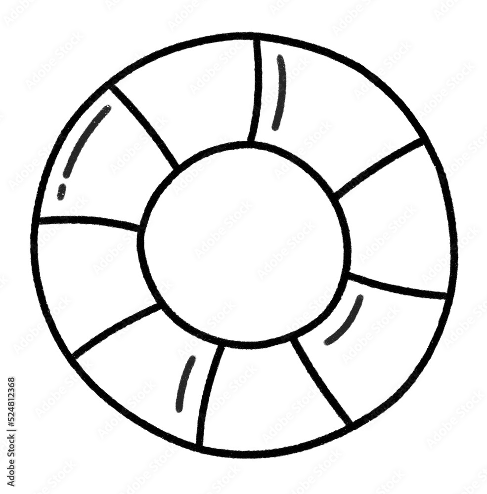 Lifebuoy line icon Lifebuoy line icon