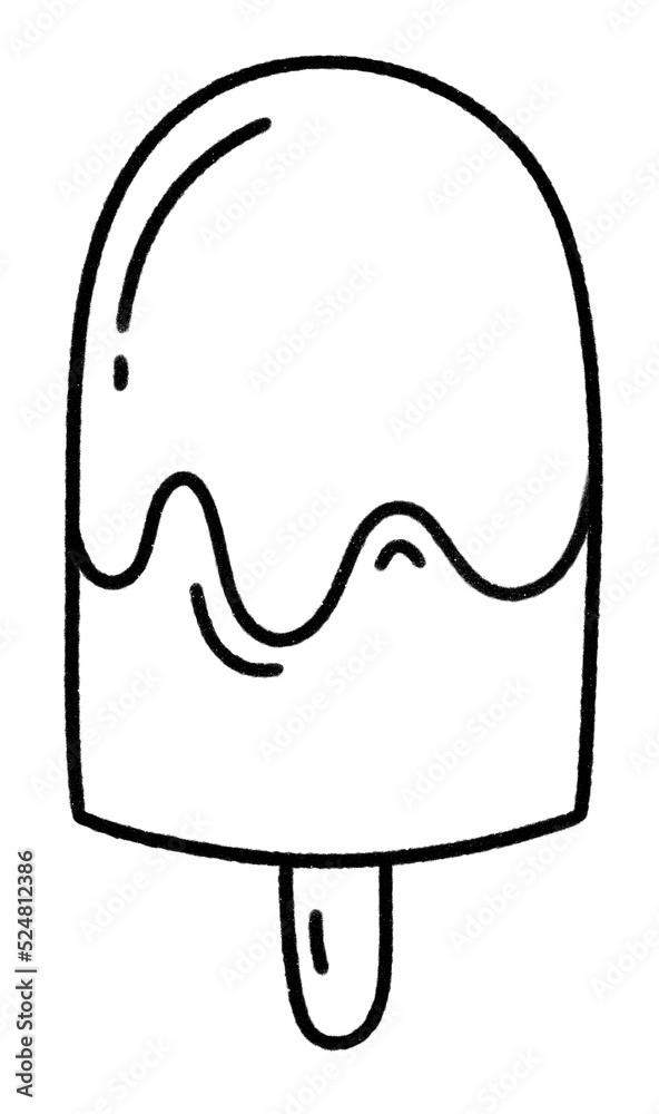 Ice cream line Icon Ice cream line Icon
