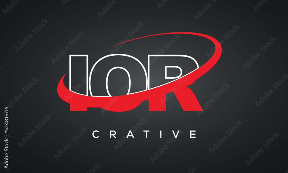 IOR letters typography monogram logo , creative modern logo icon with 360 symbol IOR letters typography monogram logo , creative modern logo icon with 360 symbol
