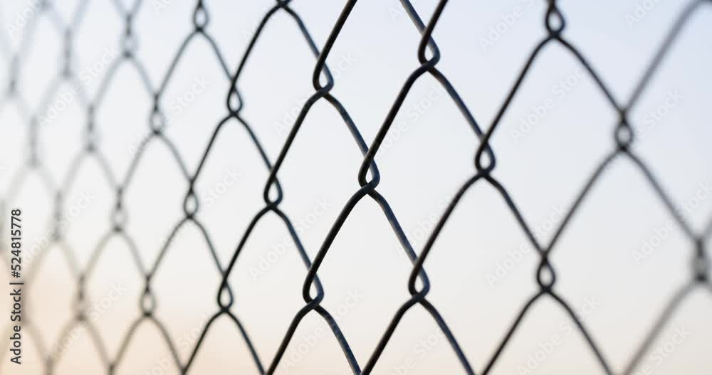 Mesh netting on a gray background close-up Mesh netting on a gray background close-up