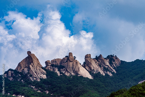 O-Bong (five peaks) in Bukhansan national park, Seoul, Korea