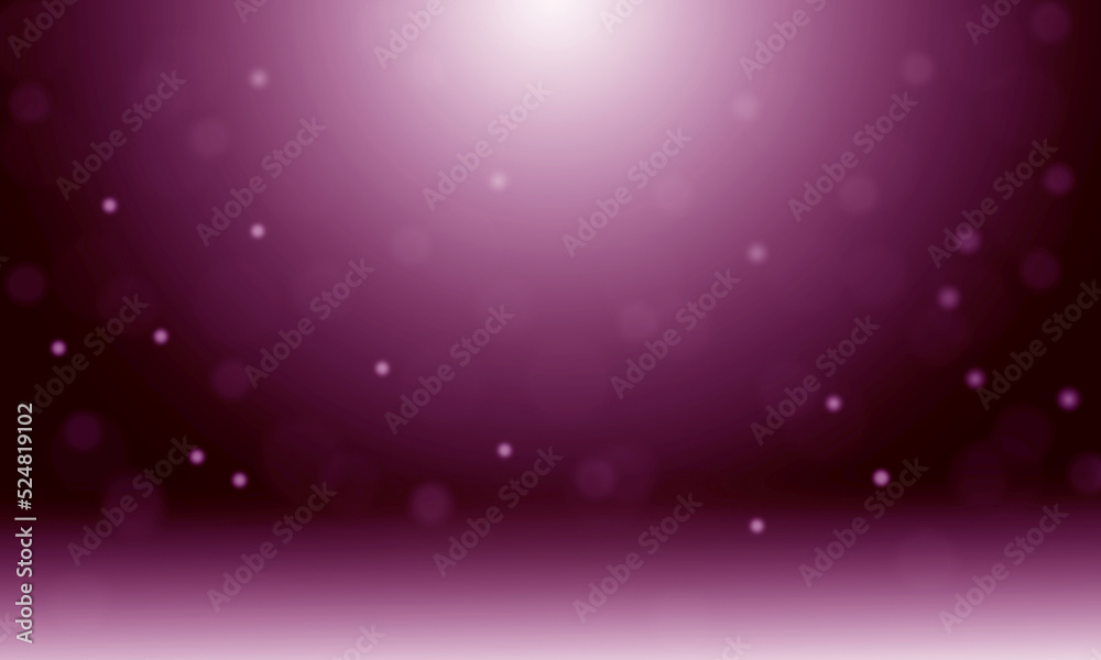 Fototapeta premium party pink bokeh light on stage background.