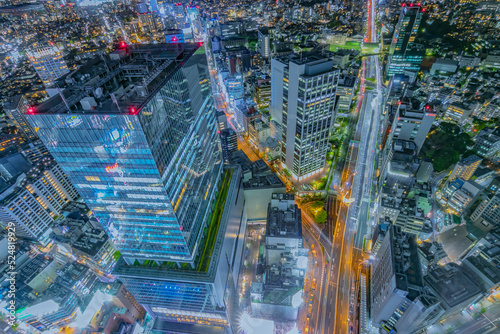 光に溢れる渋谷の夜景
