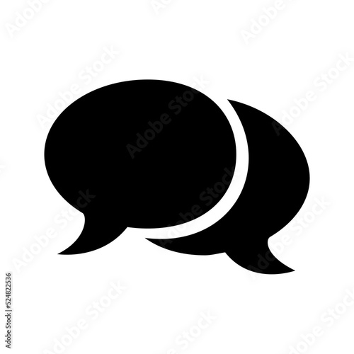Frequently asked questions or conversation or dialogue black vector icon, FAQ