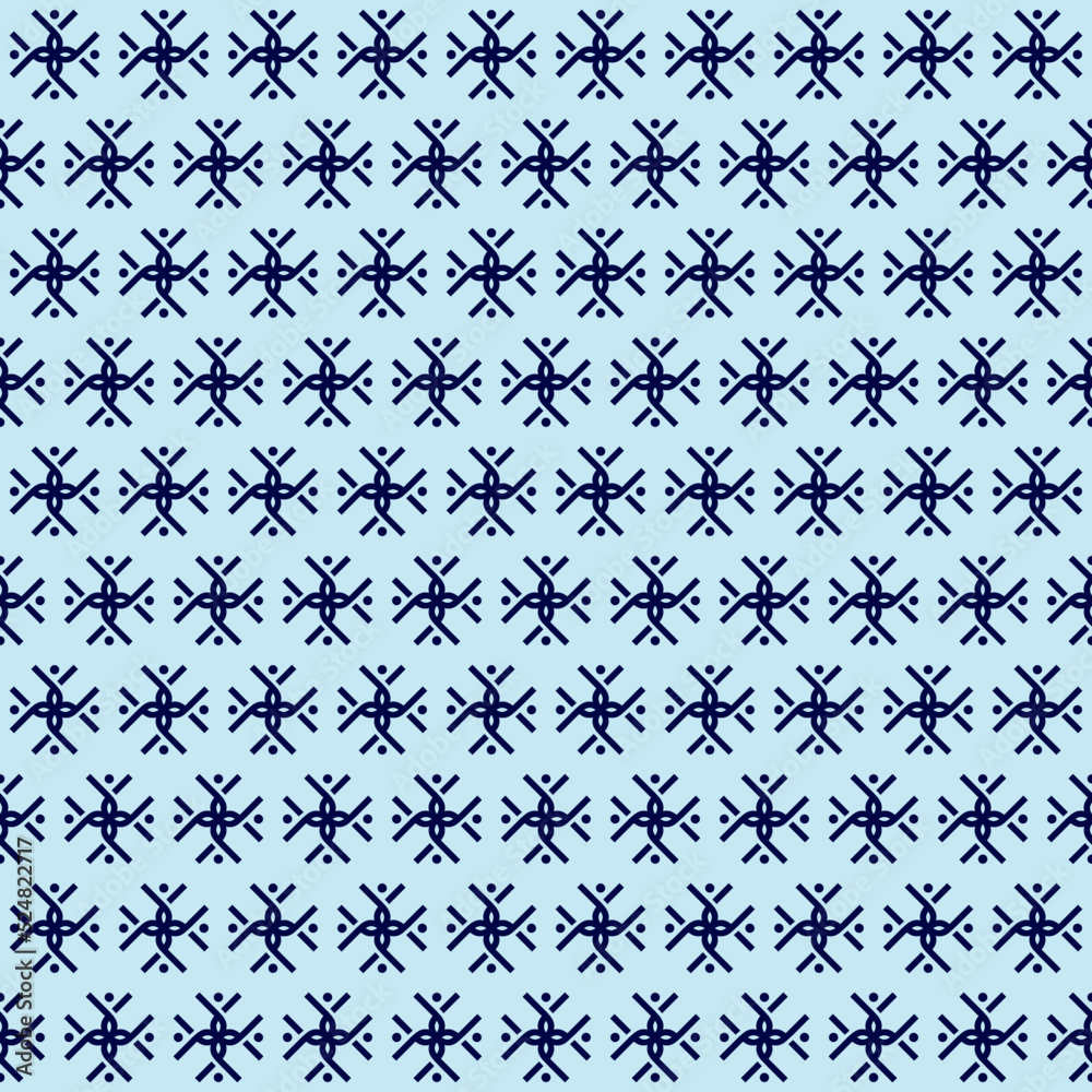 Geometric Outline Flower Seamless Pattern Geometric Outline Flower Seamless Pattern