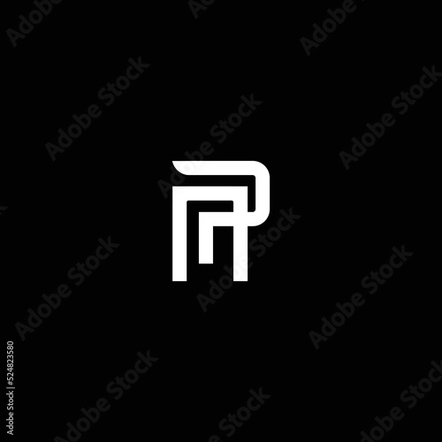 NP PN Logo Design, Creative Minimal Letter PN NP Monogram