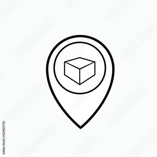 Package Tracking Icon. Shipping Progress Symbol - Vector.