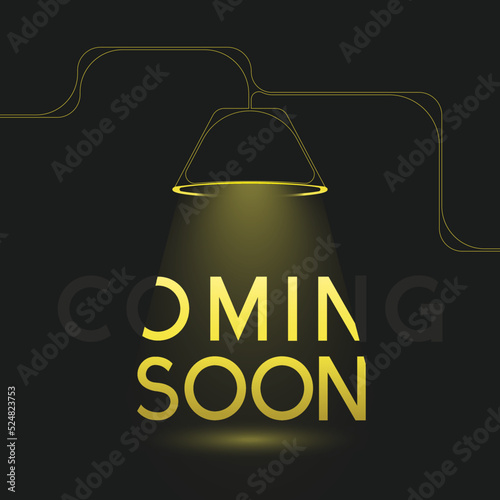 Coming soon text style effect 