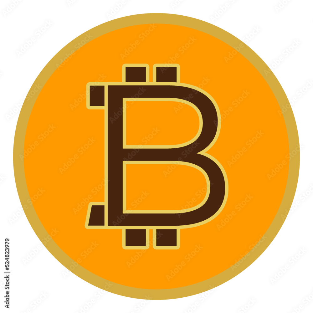 a simple bitcoin coin vector suitable for being a design asset a simple bitcoin coin vector suitable for being a design asset