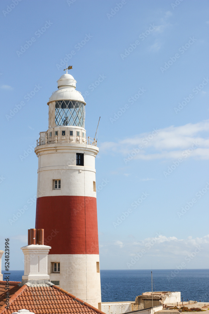 Lighthouse on the coast of Gibraltar Europa Point