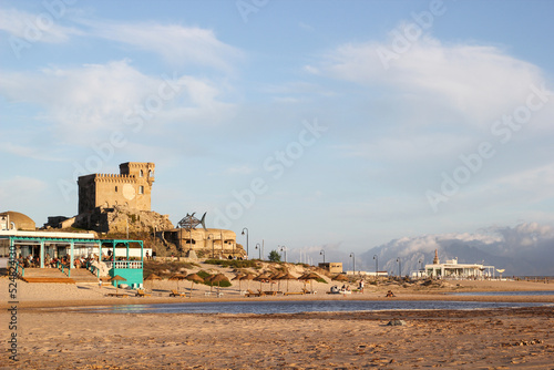 Santa Catalina Castle in Tarifa, Playa Chica, Costa de la Luz, Andalusia Spain