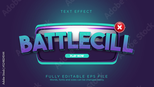 Battlecry Game UI Text Effect Font Type