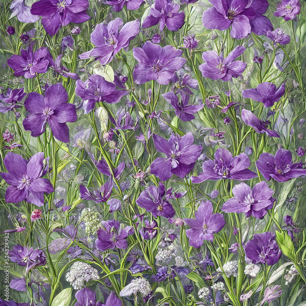 Illustration of beautifull wild flowers background Illustration of beautifull wild flowers background