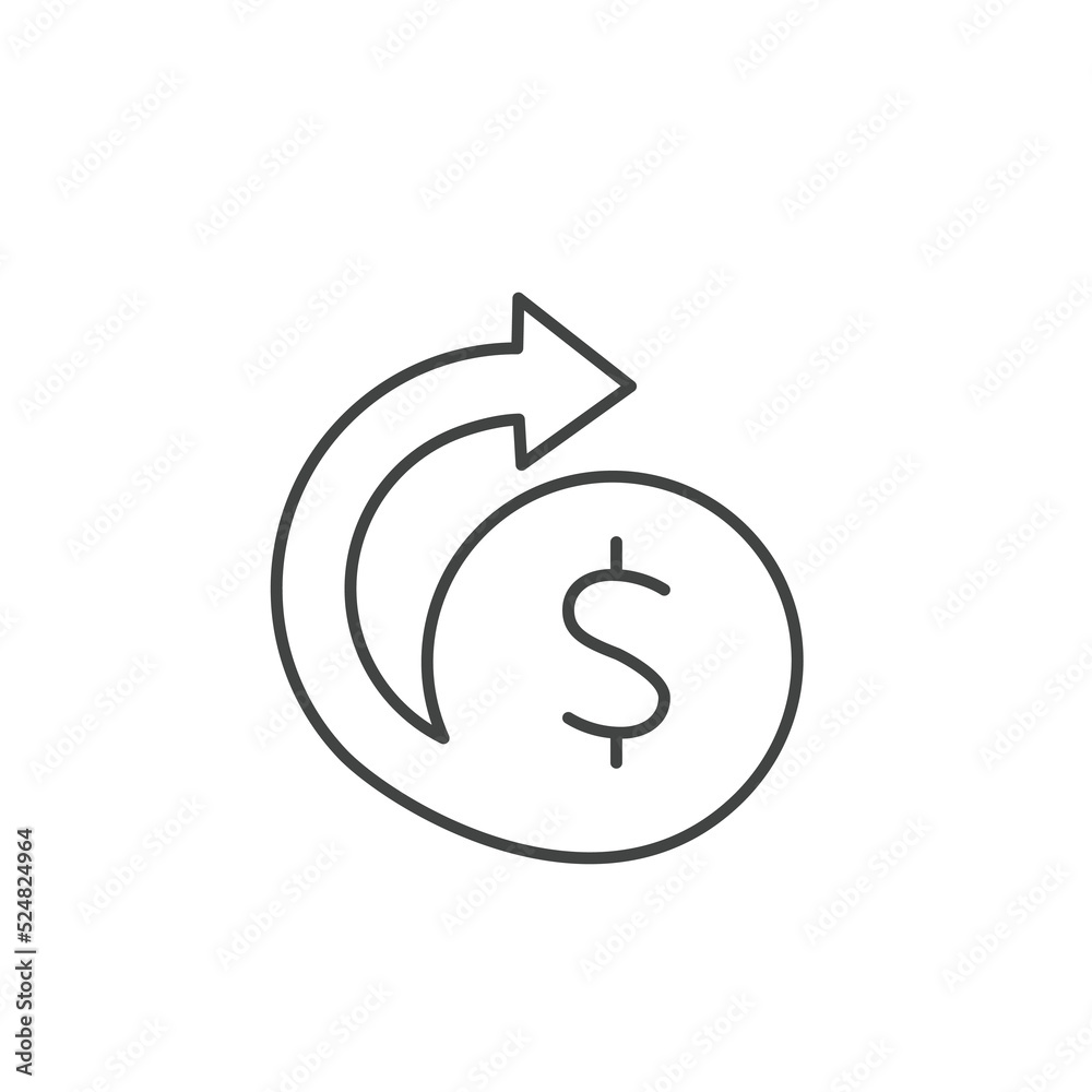 Cashback icons symbol vector elements for infographic web Cashback icons symbol vector elements for infographic web