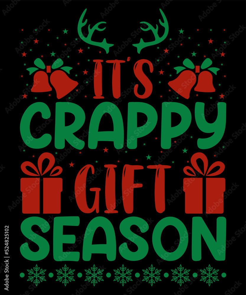 Naklejka premium It's crappy gift season
