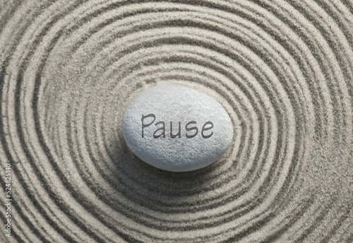 Photography Zen stone pause concept