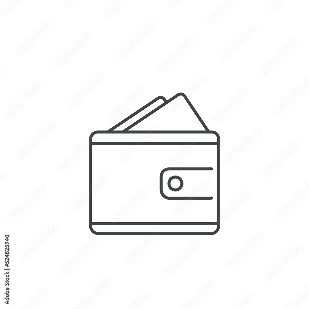 Wallet icons symbol vector elements for infographic web Wallet icons symbol vector elements for infographic web