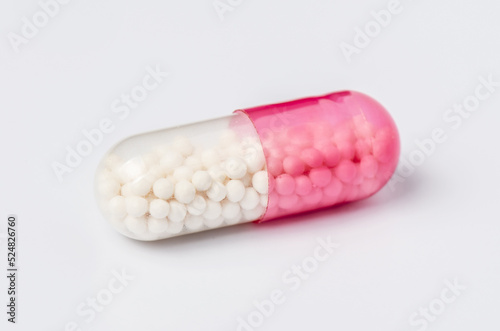 Pills for the treatment of stomach ulcers or gastritis. Closeup
