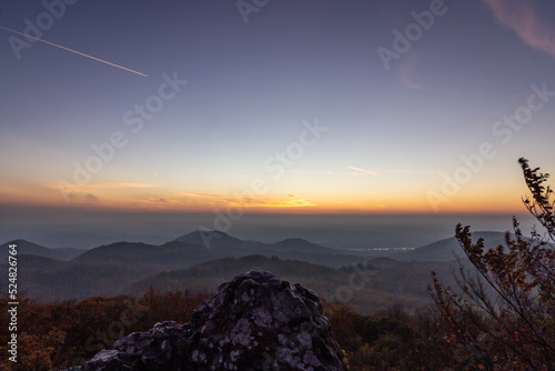 sunrise in the mountains
