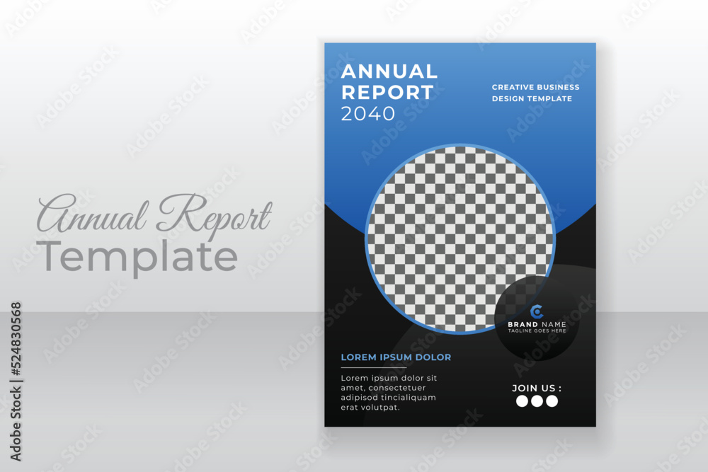 Innovative business annual report cover layout flyer design template Innovative business annual report cover layout flyer design template