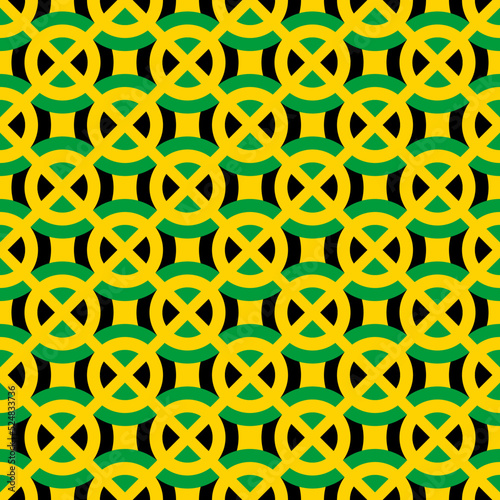 jamaica flag pattern. vector illustration