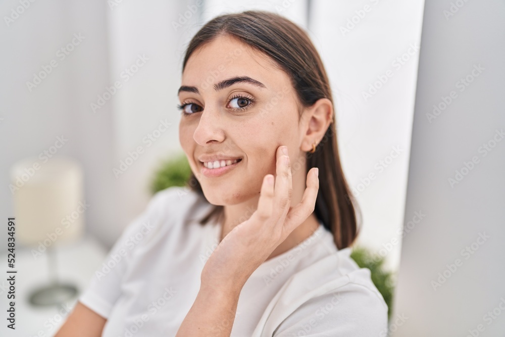 Young hispanic woman smiling confident at bedroom Young hispanic woman smiling confident at bedroom