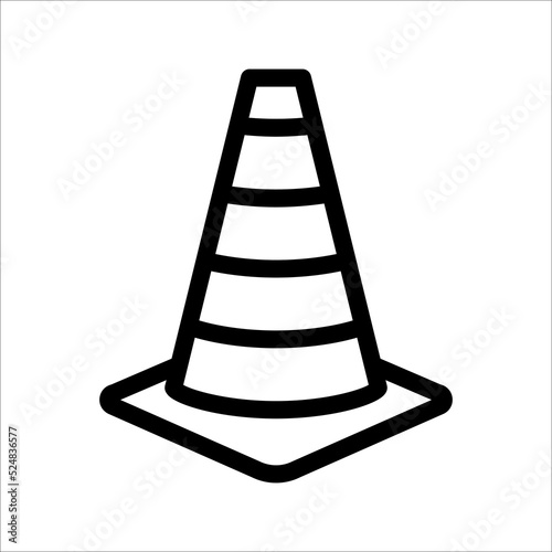 Safety Cone Icon Vector Design Template