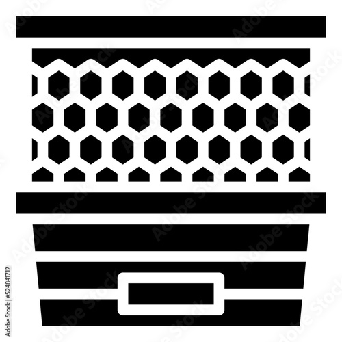 BEE APIARY glyph icon