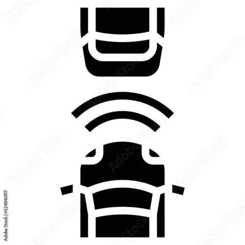 COLLISION AVOIDANCE glyph icon