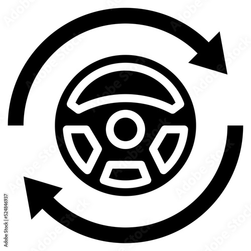 DRIVERLESS glyph icon
