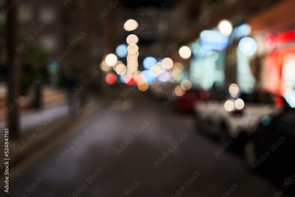  Picture of blurred cityscape at street
