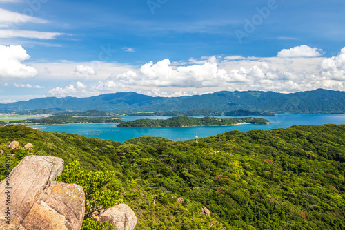 福岡県　立石山から望む糸島の絶景
