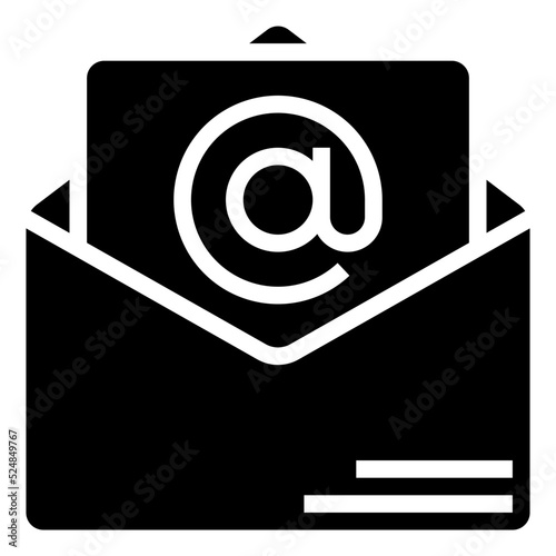 ADDRESS EMAIL glyph icon
