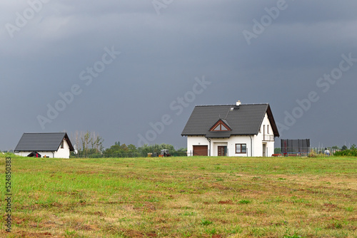 Fotografie Typical country houses in northern Poland