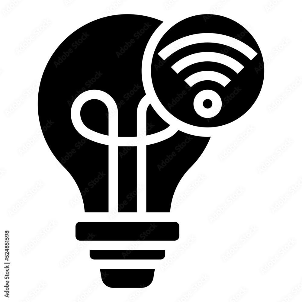 SMART LIGHT glyph icon SMART LIGHT glyph icon