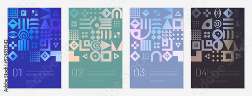 Geometric pattern cover background abstract design. frame fashion