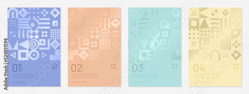 Geometric pattern cover background abstract design. business flyer