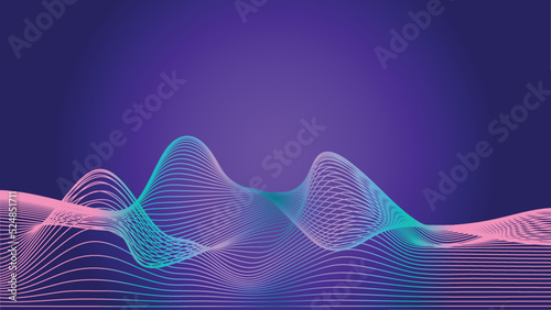 abstract background with gradient dynamic waves