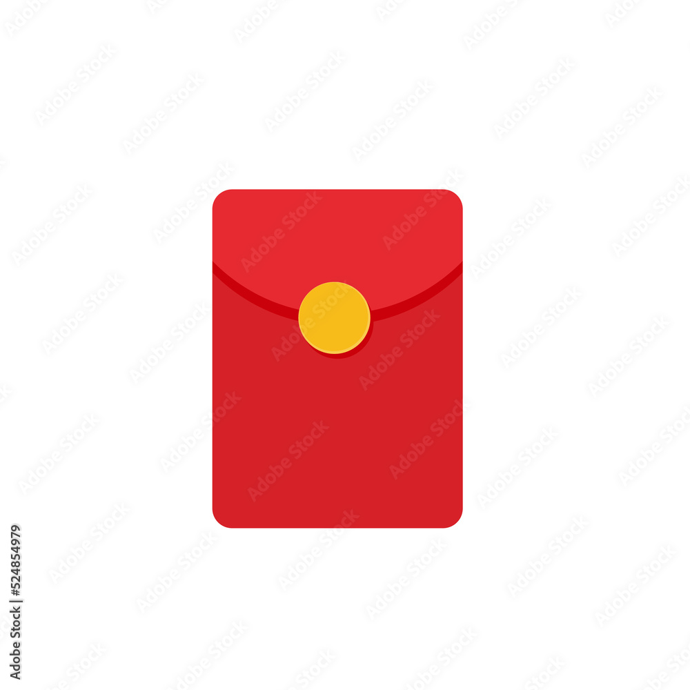 Red envelope for Chinese yuan to give as a gift to children during the Chinese New Year Red envelope for Chinese yuan to give as a gift to children during the Chinese New Year
