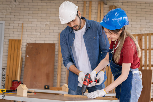 Asian couples are working together to design and build their dream homes, concepts, interiors and lovers.