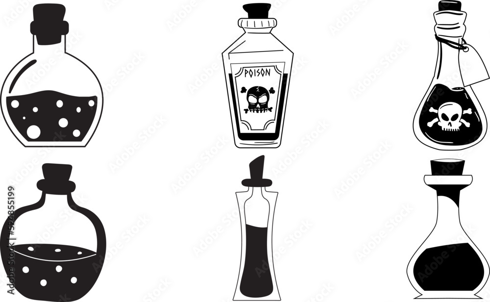 Potion Silhouettes SVG Potion Illustration SVG EPS PNG Potion Silhouettes SVG Potion Illustration SVG EPS PNG